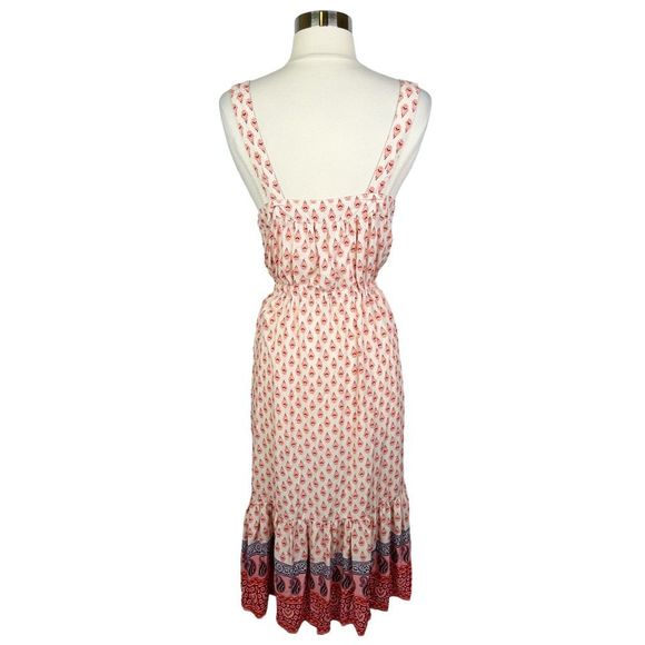 BeachLunchLounge Collection Mixed Media Paisley Boho Maxi Dress - Size Medium - Picture 3 of 6